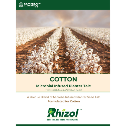 Rhizol Cotton - Microbial Infused Planter Talc (170 Acre Container)
