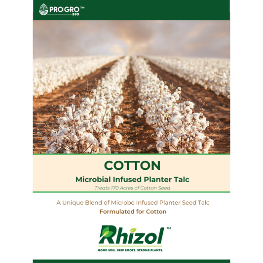 Rhizol Cotton - Microbial Infused Planter Talc (170 Acre Container)