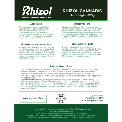 Rhizol Cannabis - Dissolvable Microbial Soil Inoculant