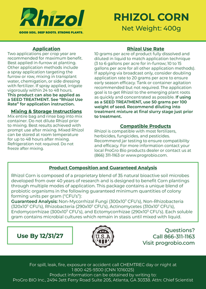 Rhizol Corn - Dissolvable Microbial Soil Inoculant