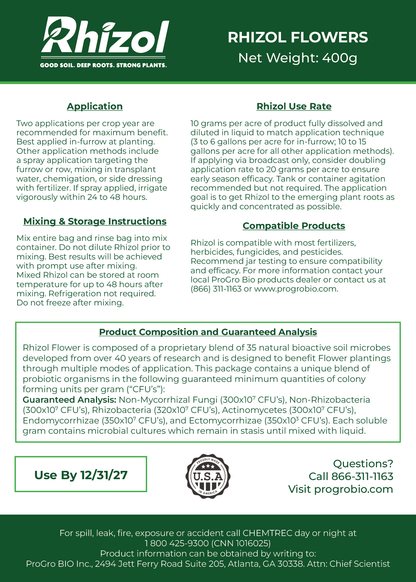 Rhizol Flower - Dissolvable Microbial Soil Inoculent