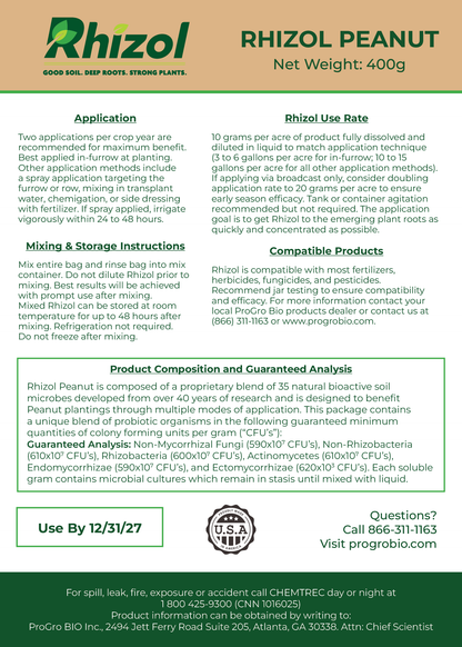 Rhizol Peanut - Dissolvable Microbial Soil Inoculant