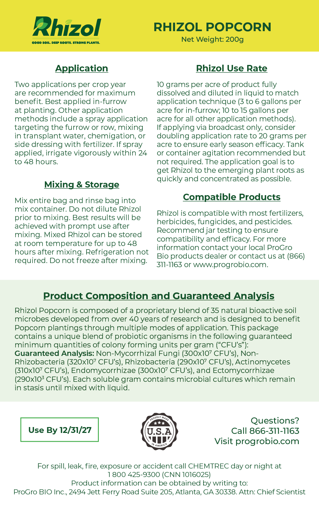 Rhizol Popcorn - Dissolvable Microbial Soil Inoculant