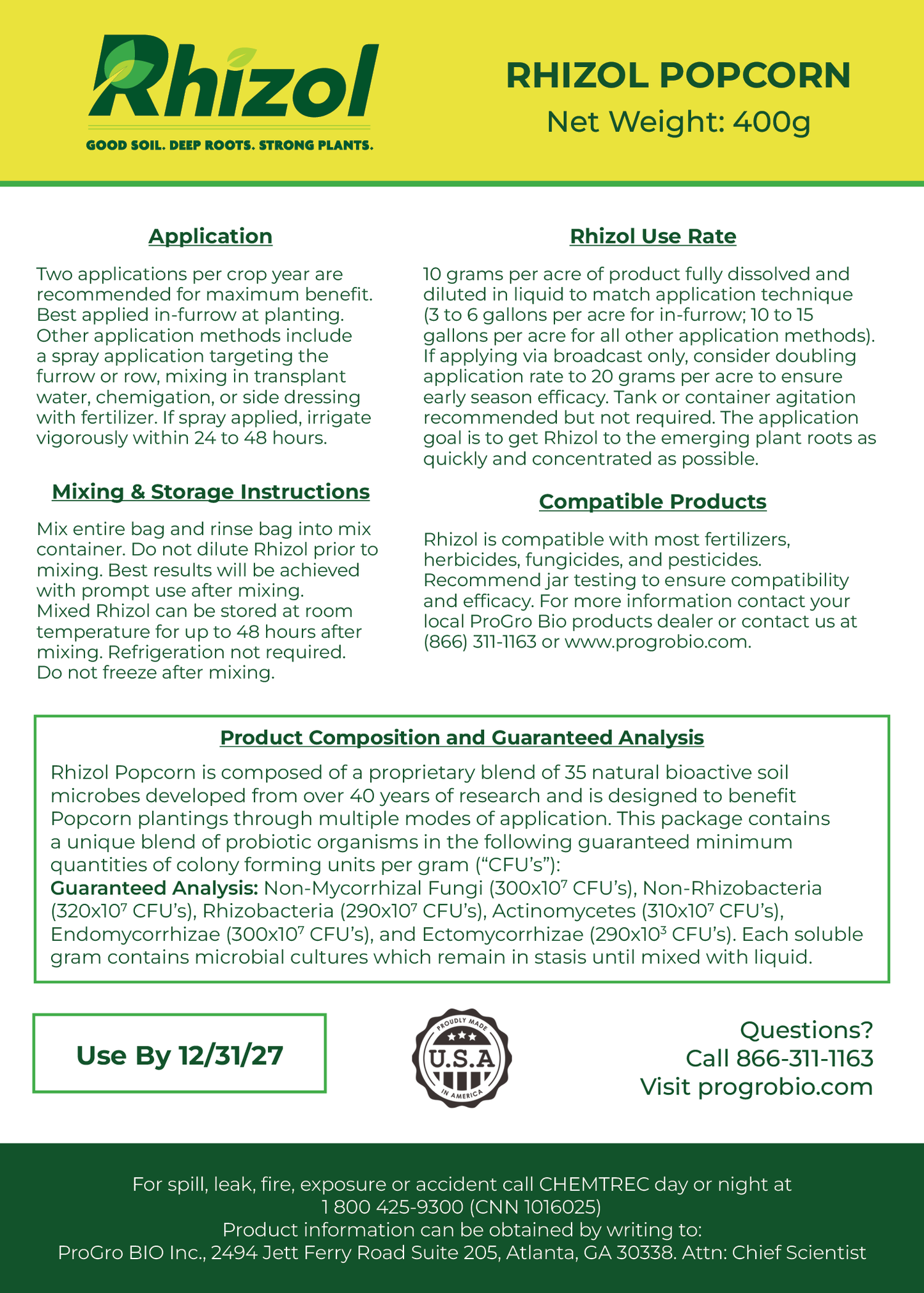 Rhizol Popcorn - Dissolvable Microbial Soil Inoculant