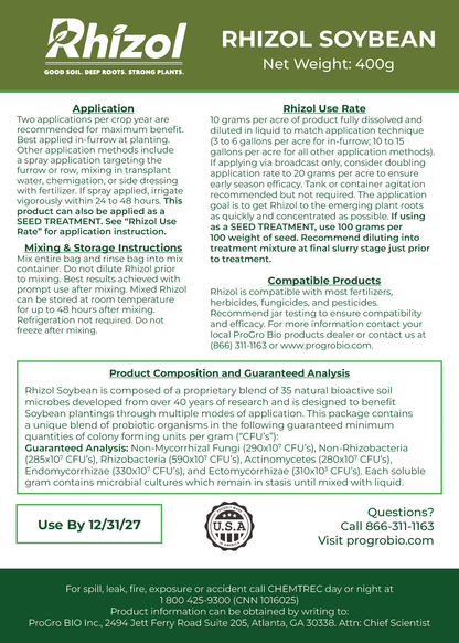 Rhizol Soybean - Dissolvable Microbial Soil Inoculant