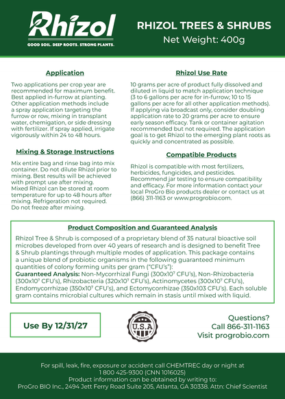 Rhizol Tree & Shrub - Dissolvable Microbial Soil Inoculant