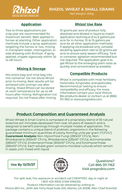 Rhizol Wheat - Dissolvable Microbial Soil Inoculant